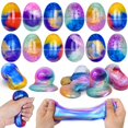 thumbnail image 1 of PIONJOY Huevos de Pascua Galaxy Slime 12 unidades, juguetes antiestrés, 1 of 7