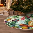thumbnail image 5 of Rateoe Vegan1 Pattern Christmas Tree Skirt with Ties , Christmas Tree Decorations, Farmhouse Christmas Decor Xmas Holiday Decorations-30", 5 of 6