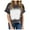 Dark Gray, variant on Giftesty Womens Spring Tops Women's Summer Slim Loose Tiedye Crew Neck Short Sleeve T-Shirt