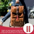thumbnail image 4 of 4Pcs Medical Alert Tags for Bags, 5.1x1.2" Double-Sided Medical Equipment Device Luggage ID Tag Durable and Reusable Respiratory Supplies Keychain Label for Backpack Luggage (Red), 4 of 6