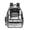 Black, variant on Clear Campus Backpack with Color Block Design Large Capacity Transparent Daypack Waterproof Backpack with Front Pocket & Side Mesh for Students Work Travel