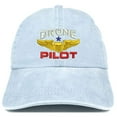 thumbnail image 1 of Trendy Apparel Shop Drone Pilot Aviation Wing Embroidered Low Profile Washed Cotton Cap, 1 of 2