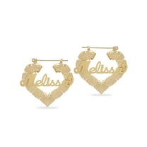Personalized Script Name Bamboo Earrings