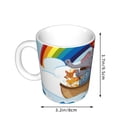 thumbnail image 2 of Yiaed Rainbow Animals on Noah's Ark Print Ceramics Coffee,Large Handle Design,Extra Large Tea and Coffee Cup for Office and Home Mugs, 2 of 6