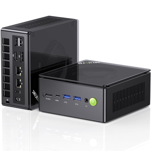 GMKtec Mini Gaming PC, 1TB SSD 32GB RAM, AMD Ryzen 7 8845HS(Up to 5.1GHz), Mini Desktop Computer, Oculink, Dual RJ45 2.5G, NucBox K8 Plus