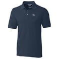 thumbnail image 2 of Men's Cutter & Buck Navy Lehigh Valley IronPigs Big & Tall DryTec Advantage Tri-Blend Pique Polo, 2 of 3