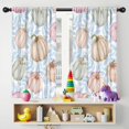 thumbnail image 5 of Thanksgiving Celebration Autumn Aesthetic Tier Curtains 2 Pieces Semi-Sheer Fabric,42x54in Kitchen Curtains Fall Holiday Long Curtain, 5 of 5