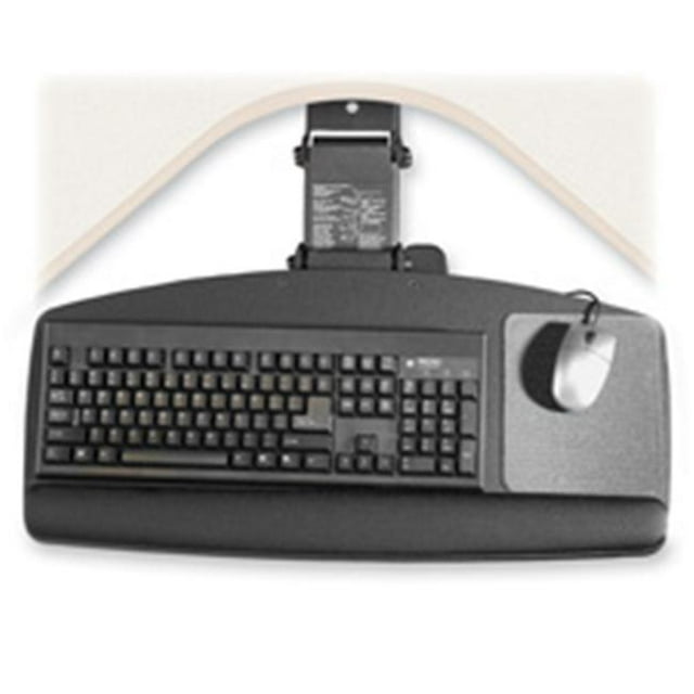 3M MMMAKT70LE Plateau Clavier- Réglable- 25-.50in.x12in.- 21-.50in. Piste- Noir