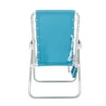 2Pack Mainstays Reclining Bungee Beach Chair, Teal