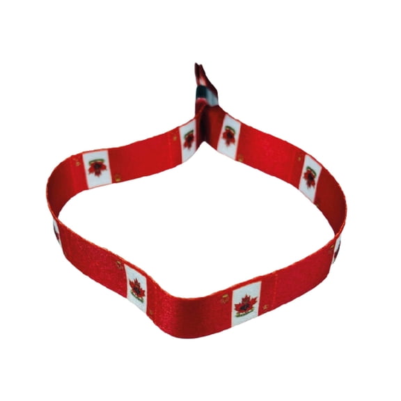 Woven Wristband – Flag Royal Canadian Cadets - Canadá – P1429 | Adjustable Fabric Bracelet, Travel Souvenir, Lightweight Everyday Accessory