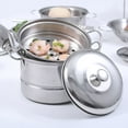 thumbnail image 1 of Kids Play House Kitchen Toys Cookware Cooking Utensils Pots Steamer Pans Gift, 1 of 3