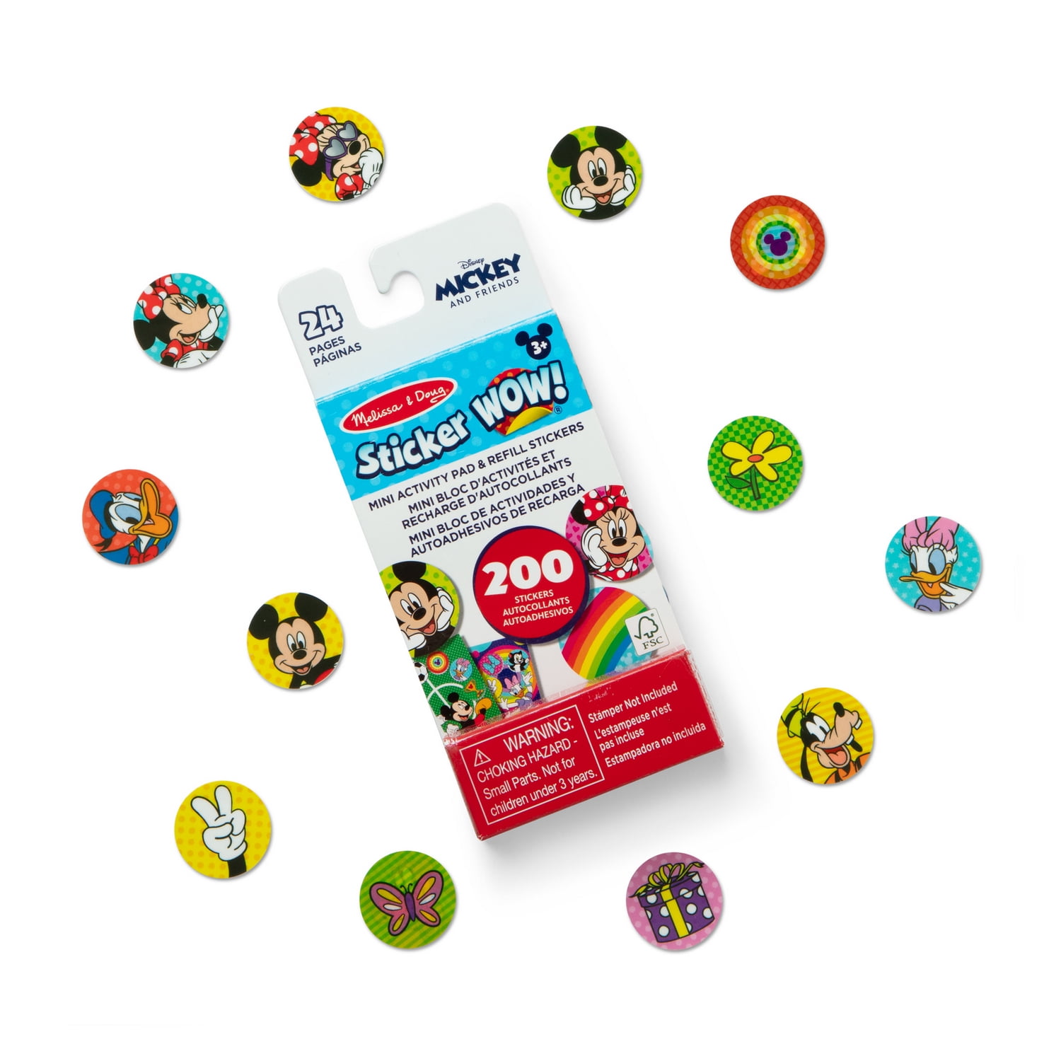 Melissa & Doug Sticker WOW! Mini Activity Pad with Refill Stickers - Assorted Disney Stickers