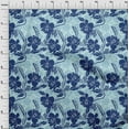 thumbnail image 4 of oneOone Cotton Flex Navy Blue Fabric Asian Floral Dress Material Fabric Print Fabric By The Yard 40 Inch Wide, 4 of 4