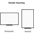 thumbnail image 2 of VIZ-PRO Magnetic Dry Erase Board Whiteboard, 36 X 24 Inches, Black Aluminium Frame, 2 of 5