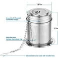 thumbnail image 2 of Tea Infuser, Tea Infusers for Loose Tea Stainless Steel Tea Strainer, Loose Leaf Tea Infuser for Brew Tea, Spices and Seasonings, 2 of 7