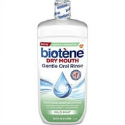 Biotene Gentle Oral Rinse Mouthwash for Dry Mouth, 33.8 oz, 2 Pack