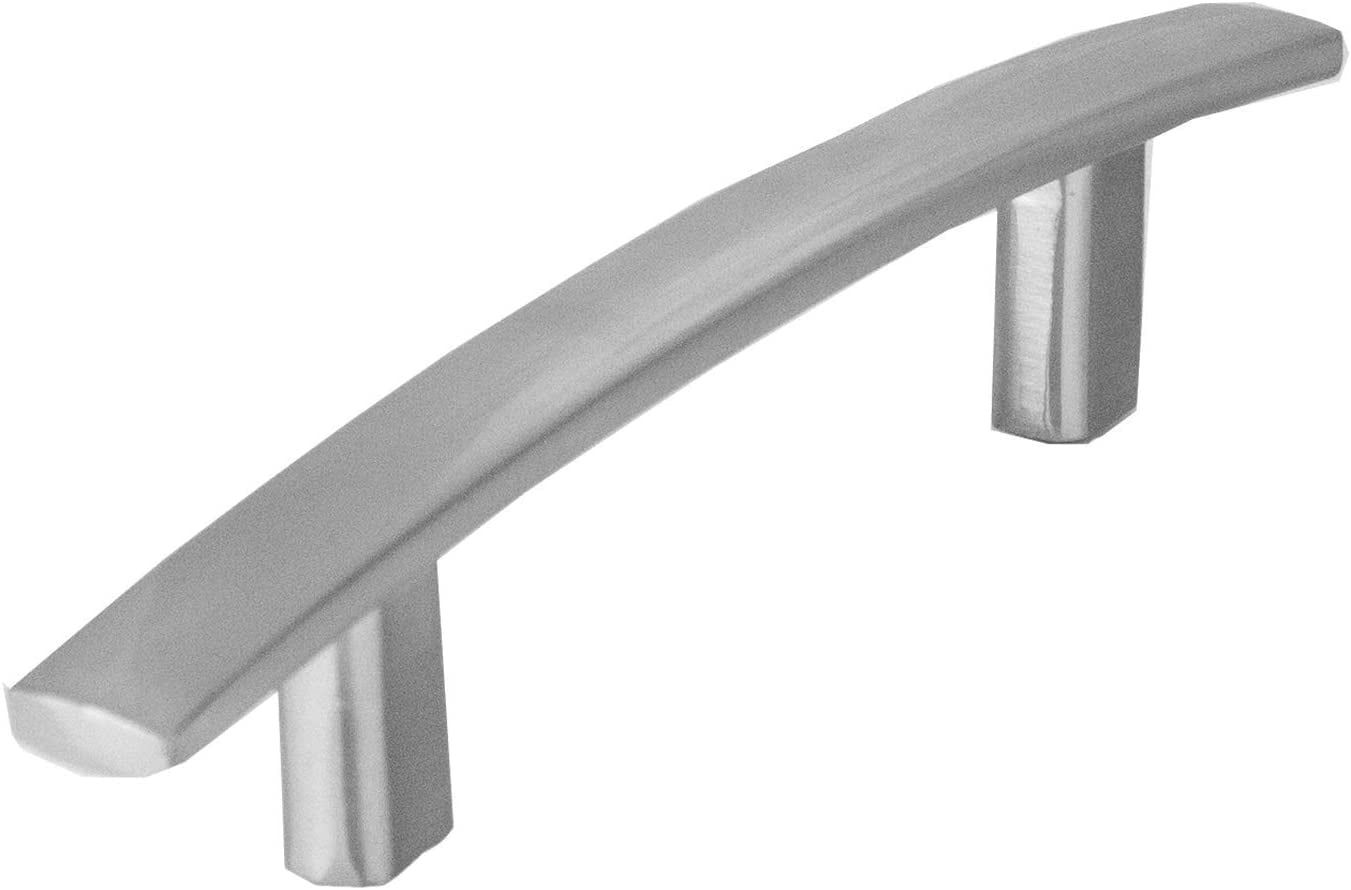 Zoizocp Satin Nickel Kitchen Pulls 3 Inch Hole Center Curved