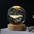thumbnail image 4 of Crystal Ball Night Light Handicraft USB Plug-in Night Lamp Ornament (Ballena), 4 of 6