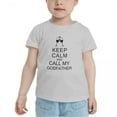 thumbnail image 2 of Keep Calm Call Godfather Cute Toddler T-Shirts for Boys Girls (Gray, 3T), 2 of 5