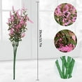 thumbnail image 2 of Morttic 10 Bundles Artificial Flowers, Outdoor UV Resistant Fake Flowers Plastic Greenery Shrubs Plants for DIY Floral Arrangement, Hanging Pots, Home Garden Decor (Pink Lavender), 2 of 14