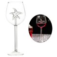 thumbnail image 4 of Copa de vino tinto novedosa, vaso de vidrio de borosilicato alto, colección de artículos para beber, 300 ml estrella de mar, 4 of 6