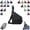Black, variant on 2026 New Anti Theft Crossbody Bag Anti Theft Travel Bag Travel Crossbody Bags Left or Right Shoulder Bags for Women Men