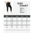 thumbnail image 2 of TIYOMI Plus Size Women's Black Leopard Leggings 2X Full Length Side Stripe Pants Stretchy High Waist Ankle Leggings Butt Fit Pants Workout Warm Fall Leggings 2XL 18W 20W, 2 of 2