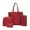 Red, variant on SBYOJLPB Four Set Handbag Shoulder Bags Four Pieces Tote Bag Crossbody Wallet Bags RD