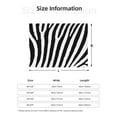 thumbnail image 5 of Rateoe Zebra Pattern Flannel Throw Blanket, Ultra-soft Blanket for Bed, Couch, Car, Hypoallergenic Anti-pilling blanket-40"x30"(Horizontal), 5 of 6
