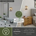 thumbnail image 4 of Vaxcel Yellowstone 1 Light Bronze Rustic Moose Tree Flush Indoor Outdoor Wall Sconce, 4 of 8