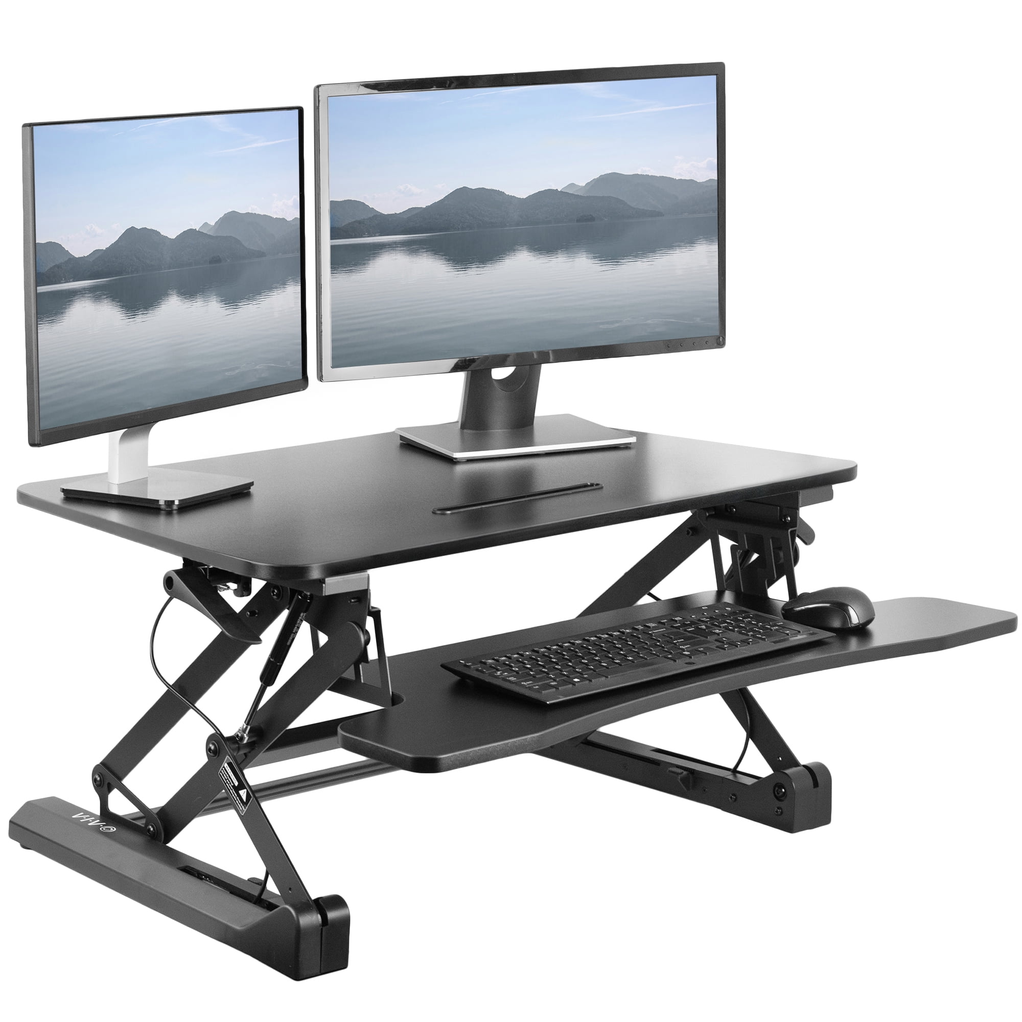Mount-It! Electric Standing Desk Converter | Motorized Sit Stand 