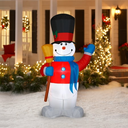 Airblown Inflatable 7' Snowman Christmas Prop - Walmart.com