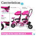 thumbnail image 2 of Triciclo Evolutivo The Baby Shop  Doble Gemelar para Niños 2 Asientos Giratorios Rosa -, 2 of 6