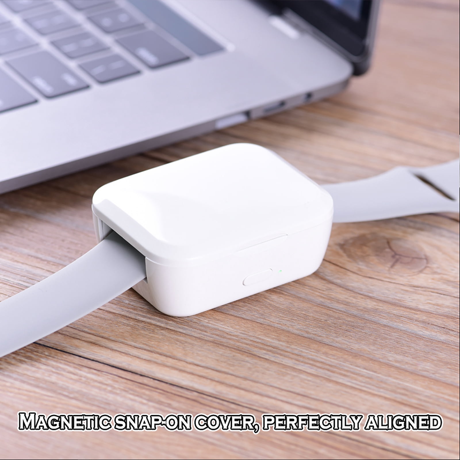 Portable Watch Wireless Charging Bank, Fast Charging Compact Charger for Apple Watch Chargers 10/9/8/7/6/5/4/3/2/1(without Ultra series), USB Type-C Wireless Travel Power, Lightweight, 750mah