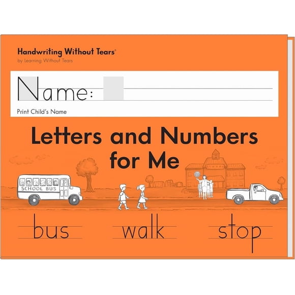 Cuaderno de trabajo Learning Without Tears Letras y números para niños de 5+