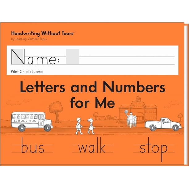 Cuaderno de trabajo Learning Without Tears Letras y números para niños de 5+