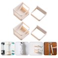 thumbnail image 2 of CHOK 2Pcs Creative Umbrella Rack Wall-mounted Shelf Drain Storage Stand (Beige), 2 of 7