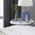 thumbnail image 2 of 4", 7"H Silver Porcelain Bird Sculpture, by DecMode (2 Count), 2 of 8