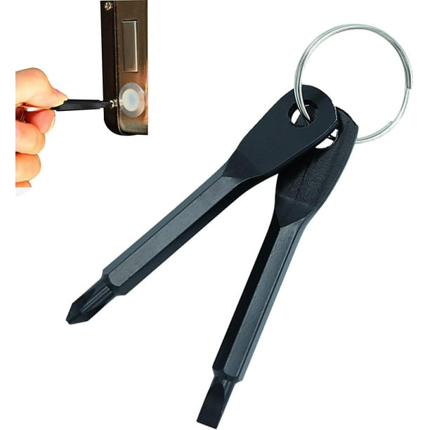 Screwdriver Keychain, Cross Tip Screwdriver Set, Wrench Tool