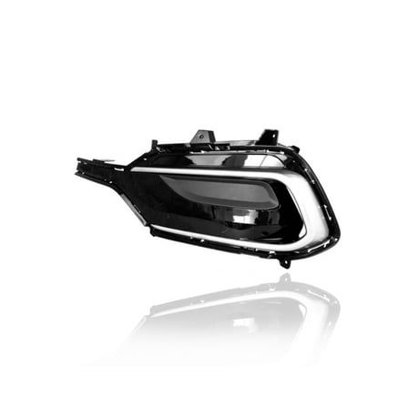 Fog Light Cover - Compatible/Replacement for '17-18 Hyundai Santa Fe Sport Base 2.4L - Trim Bezel With Hole, Black - Left Hand - Driver - 865614Z500