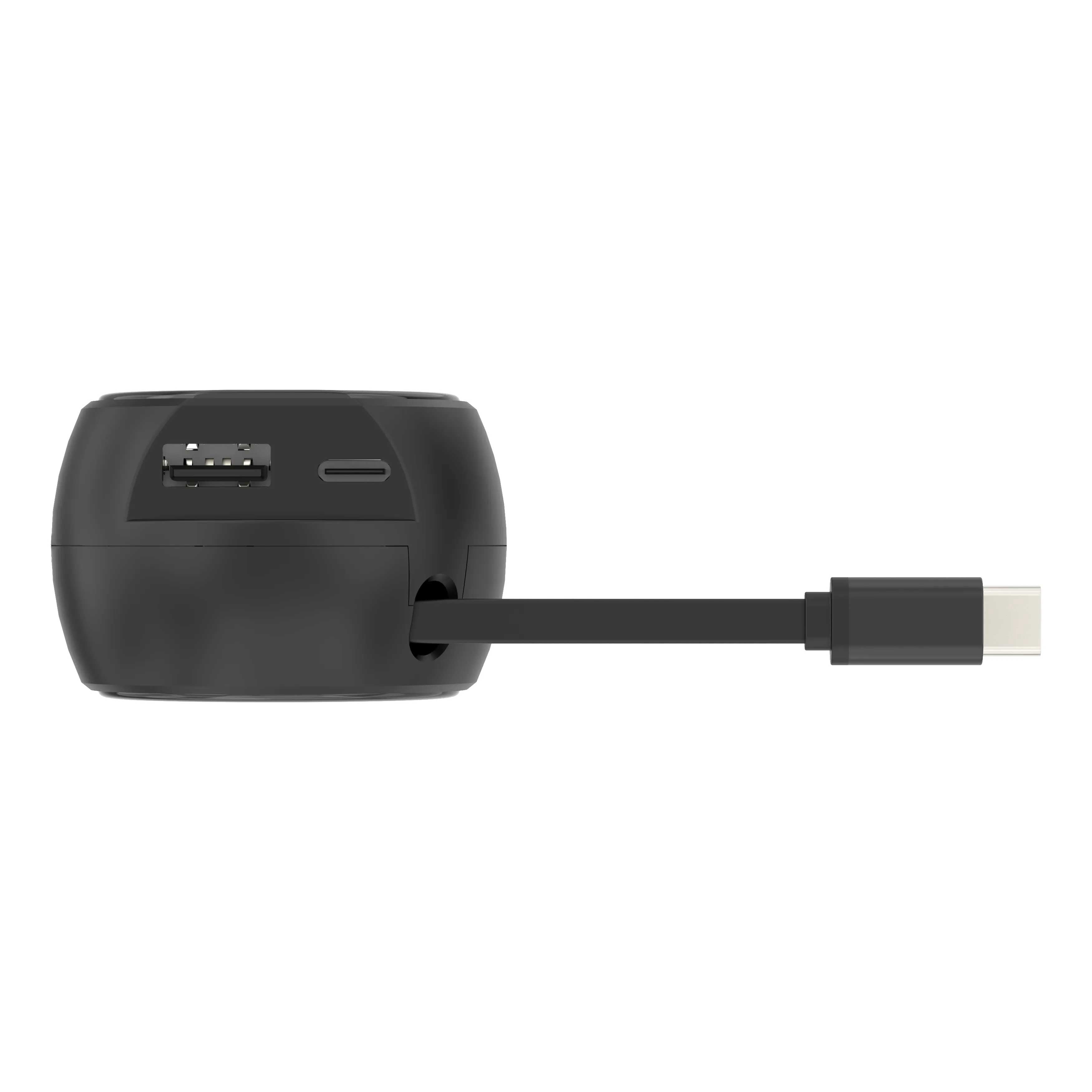 30W Car Charger Compatible With Motorola Moto G 5G (2022,2023,2024,2025,2026) - Retractable 3 Amp Type-C 2-Port USB Fast Charge