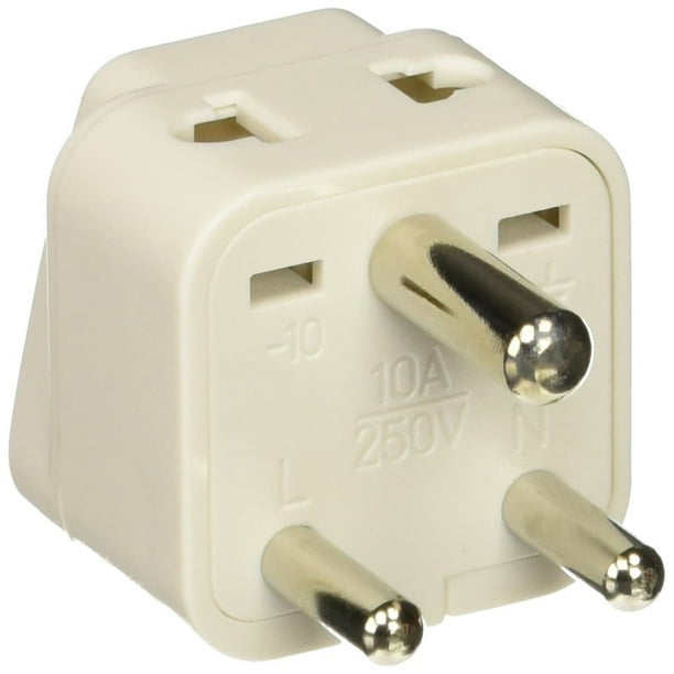 BA103P Grounded Universal 2in1 Type D Plug Adapter 3 Pack, Please