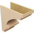 thumbnail image 5 of 11"W x 22"D x 22"H Classic Diane Rough Cedar Woodgrain TimberThane Corbel, Primed Tan, 5 of 6