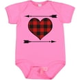 thumbnail image 3 of Inktastic Buffalo Plaid Valentines Day Heart Boys or Girls Baby Bodysuit, 3 of 5