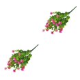 thumbnail image 2 of Moyic Loto de plástico realista - Buena sensación de mano No tóxico para gatos y perros Decoración de flores artificiales Rosa Rosa 2Conjunto, 2 of 6