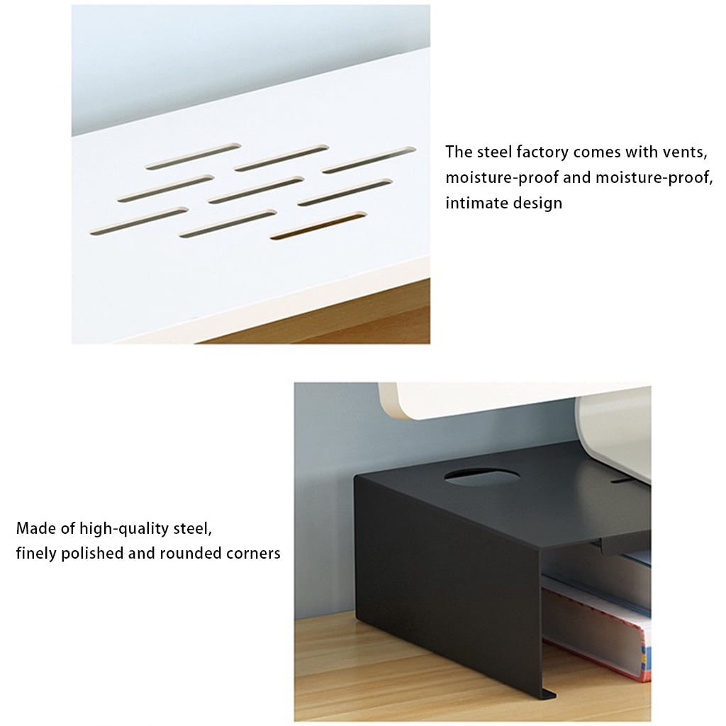 lanema Metal Monitor Stand, Riser, Computer, Universal, Desktop Stand, Stand Organizer for Home & Office