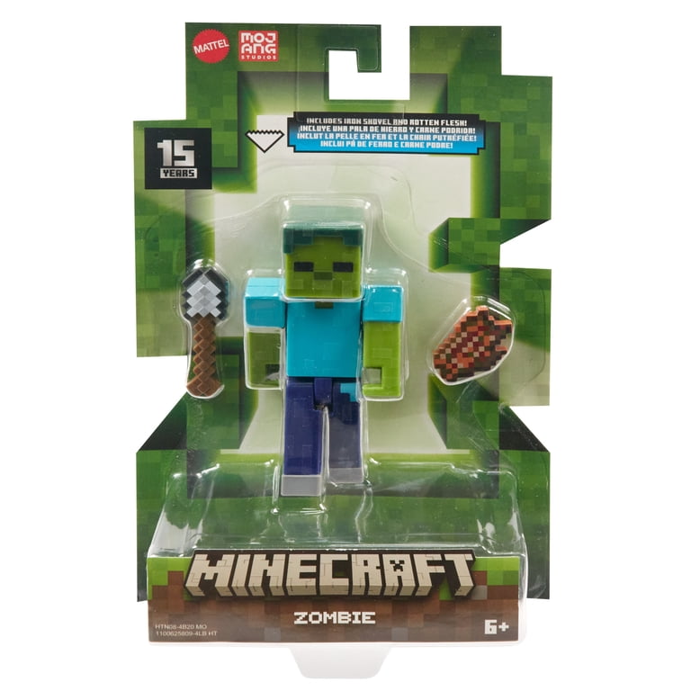 Minecraft Action Figures Collection, 3.25-in Scale, Pixelated