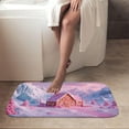 thumbnail image 4 of 1pc Candy House in Icy Mountains Absorbent Non-Slip Bathroom Thickened Flannel Rug Decor,Soft,Quick Drying,Suitable For Indoor/outdoor Use,Bathrooms,Bedrooms,Kitchens,Terrace,Laundry Rooms,16"x24", 4 of 9