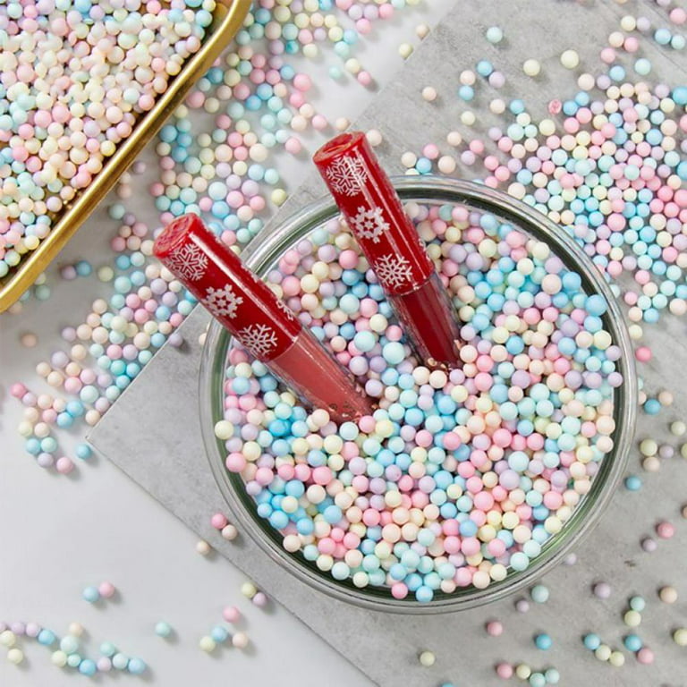 Mini Styrofoam Balls Beads Decorative Assorted Color Foam Ball for