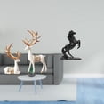 thumbnail image 2 of Escultura artesanal coleccionable de reno y caballo europeo, adornos, figuritas, paisajes para amantes, decoración de dormitorio, 2 of 8